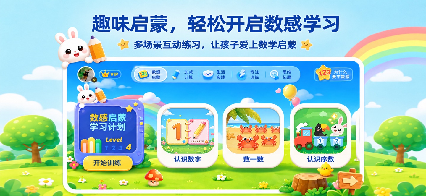 数感启蒙-儿童数学加减法思维训练 · Store screenshots